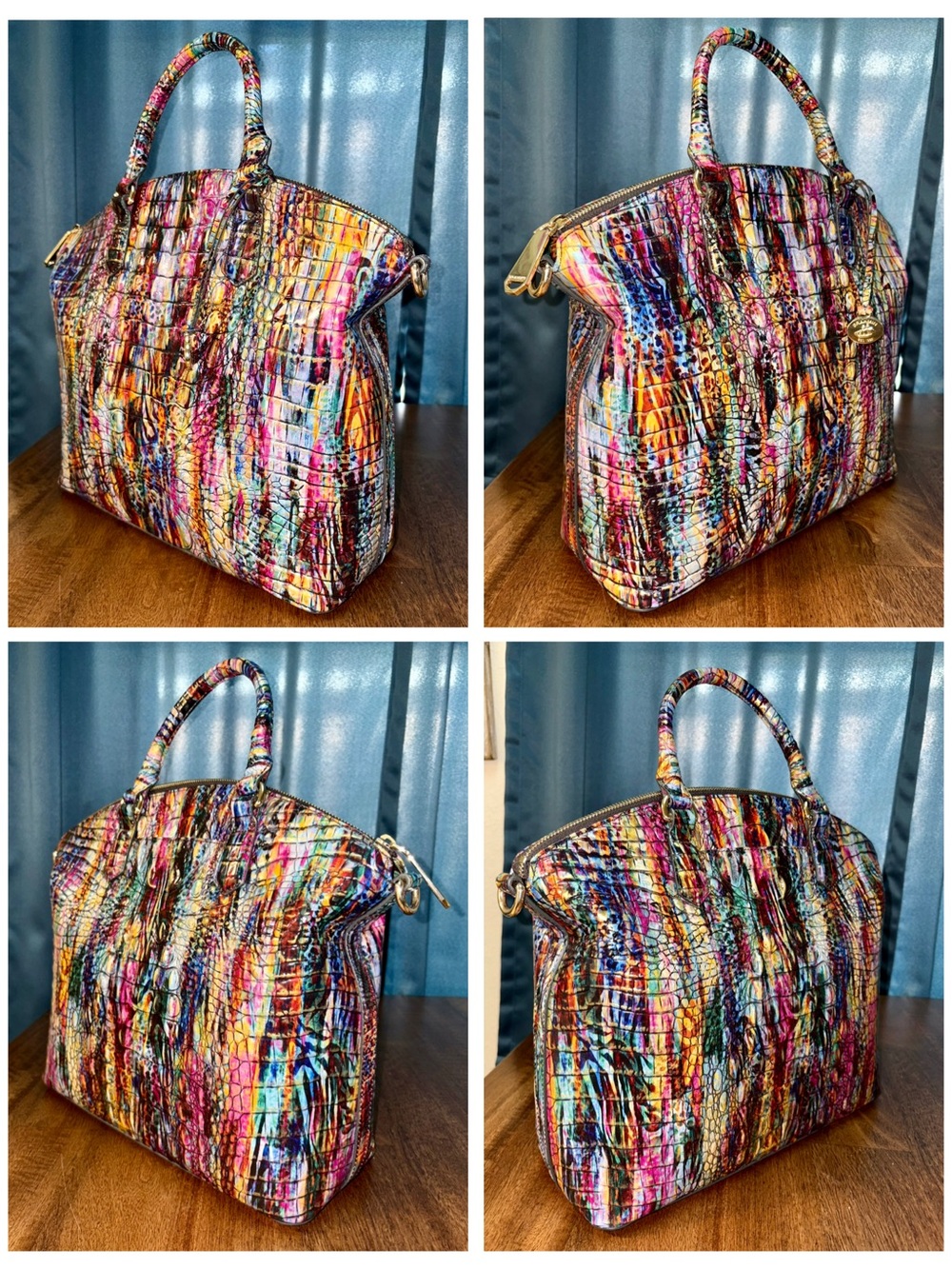 Brahmin EUC Lrg Dux - Virtuous - EXCLUSIVE - Exotic - Metallic - VERY RARE - Picture 5 of 16